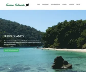 Surinislands.com(Your complete guide to the Surin Islands) Screenshot