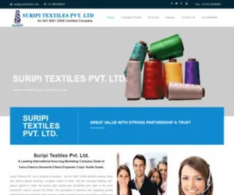 Suripitextiles.com(Suripi Textiles Pvt. Ltd) Screenshot