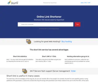 Surl.li(Short URL service) Screenshot