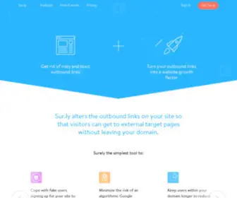 Sur.ly(Turn your outbound links into a website growth factor) Screenshot