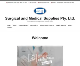 Surmed.com.au(Trusted supplier of medical goods to the healthcare industry) Screenshot