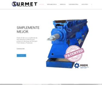 Surmet.com.uy(Moldes para Hormigón Premoldeado) Screenshot