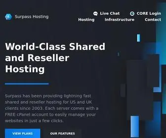 Surpasshosting.com(USA and UK Shared and Reseller Hosting) Screenshot