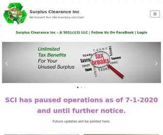 Surplusclearanceinc.com(Surplus Clearance Inc) Screenshot