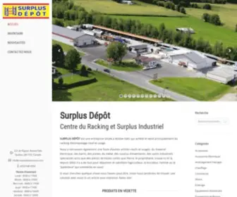 Surplusdepotroxton.com(Surplus Dépôt) Screenshot