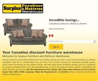 Surplusfurniture.com(Surplus Furniture and Mattress Warehouse) Screenshot