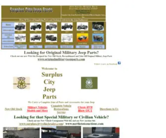 Surplusjeep.com(Surplus City Jeep Parts) Screenshot