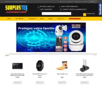 Surplustek.ca(Surplustek Electronics & More) Screenshot