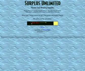 Surplusunlimited.com(Boat Parts At Surplus Unlimited) Screenshot