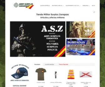 Surpluszaragoza.com(Tienda Militar en Zaragoza) Screenshot