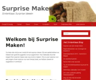 Surprise-Maken.nl(De leukste Sinterklaas surprise ideeën & gedichten) Screenshot