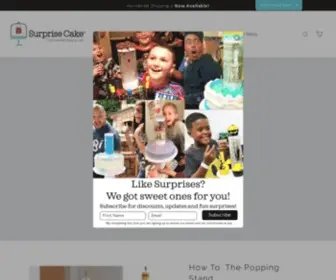 Surprisecake.com(The Popping Cake Stand from Surprise Cake) Screenshot