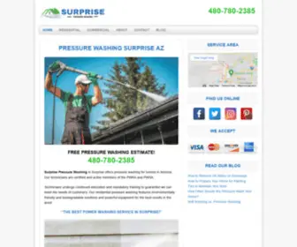 Surprisepressurewashing.com(Pressure Washing Surprise AZ) Screenshot