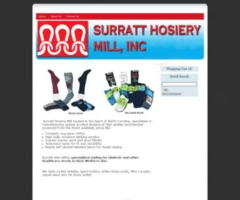 Surratthosiery.com(Hosiery Products in Denton) Screenshot