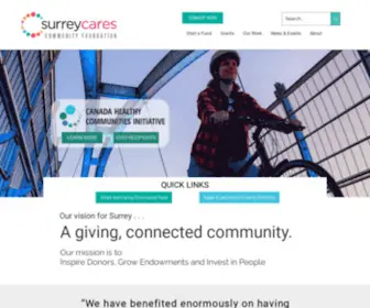 Surreycares.org(SurreyCares Community Foundation) Screenshot