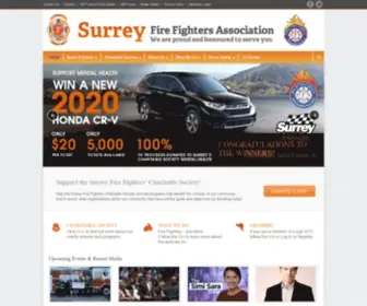 Surreyfirefighters.com(Surrey Fire Fighters Association Website) Screenshot