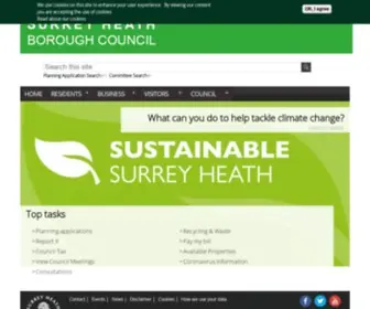 Surreyheath.gov.uk(SURREY HEATH) Screenshot