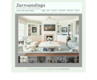 Surroundingscapecod.com(Surroundings Custom Interiors) Screenshot