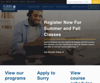 Surry.edu(Surry Community College) Screenshot