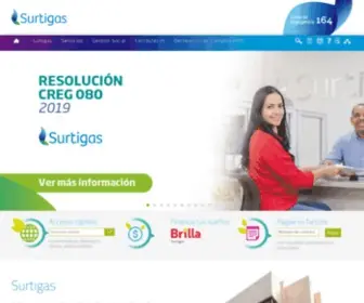 Surtigas.com.co(SURTIGAS S.A) Screenshot