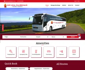 Surttravels.in(Sri Uma Rajeswari Tours & Travels) Screenshot