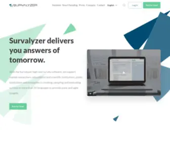 Survalyzer.com(Professional survey tool and panel management) Screenshot