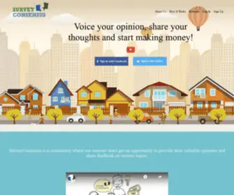 Surveyconsensus.com(Paid Surveys) Screenshot