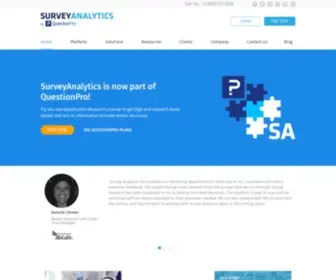 Surveyanalytics.com(Enterprise Survey Software) Screenshot