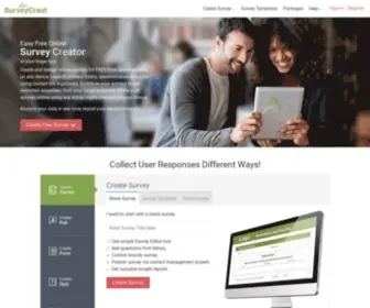Surveycrest.com(Easy Free Online Survey Creator at Your Finger Tips) Screenshot