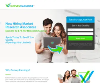 Surveyearnings.org(Start Earning with Surveys) Screenshot