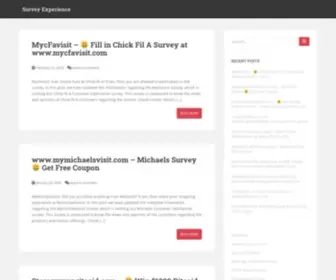 Surveyexperience.info(Survey Experience) Screenshot