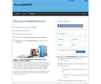 Surveygiants.com(By MicroPanel) Screenshot