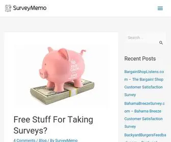 Surveymemo.com(Take Surveys) Screenshot