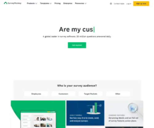 Surveymonkey.com(The World’s Most Popular Free Online Survey Tool) Screenshot