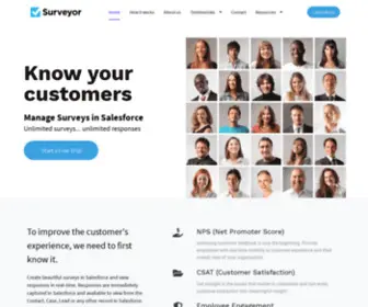 Surveyorsurvey.com(Survey Software with Salesforce Integration) Screenshot