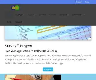 Surveyproject.org(Homepage of the Survey Project) Screenshot