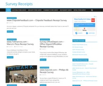 Surveyreceipts.com(Survey Receipts) Screenshot