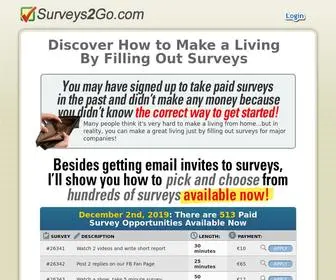 Surveys2GO.com(Surveys2GO) Screenshot