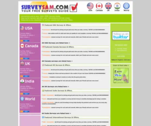 Surveysam.com(Paid Online Surveys) Screenshot