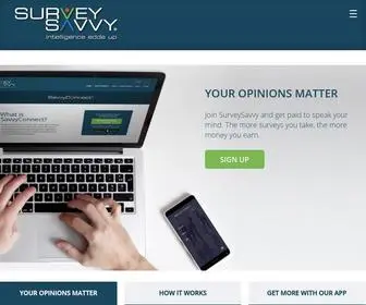 Surveysavvy.com(SurveySavvy®) Screenshot