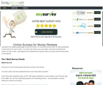 Surveyspencer.com(Online Surveys for Money) Screenshot