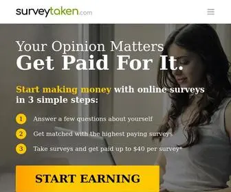 Surveytaken.com(Your Opinion Matters) Screenshot