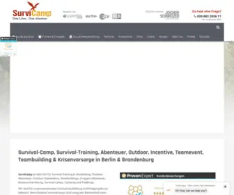 Survicamp.de(Survival-Training, Outdoor Teamevent, Teambuilding in Berlin) Screenshot