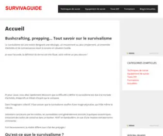 Survivaguide.com(Le guide du survivalisme et du bushcrafting) Screenshot