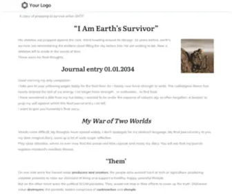 Survival2020.com(I Am Earth's Survivor) Screenshot