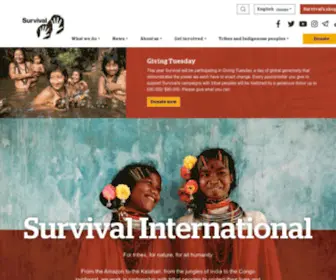 Survivalinternational.org(Survival International) Screenshot