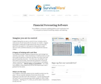 Survivalware.com(Financial modeling and cash flow analysis software) Screenshot