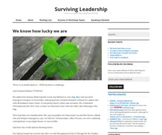 Survivingleadership.blog(Your survival guide OF and FROM leadership) Screenshot