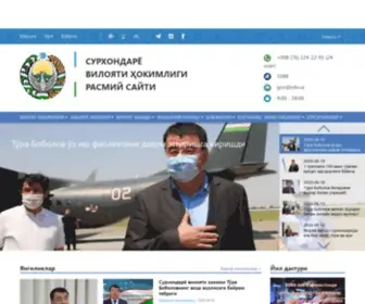 Surxondaryo.uz(Surxondaryo viloyati hokimligi) Screenshot