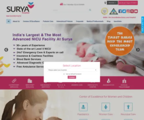 Suryachildcare.com(Surya) Screenshot